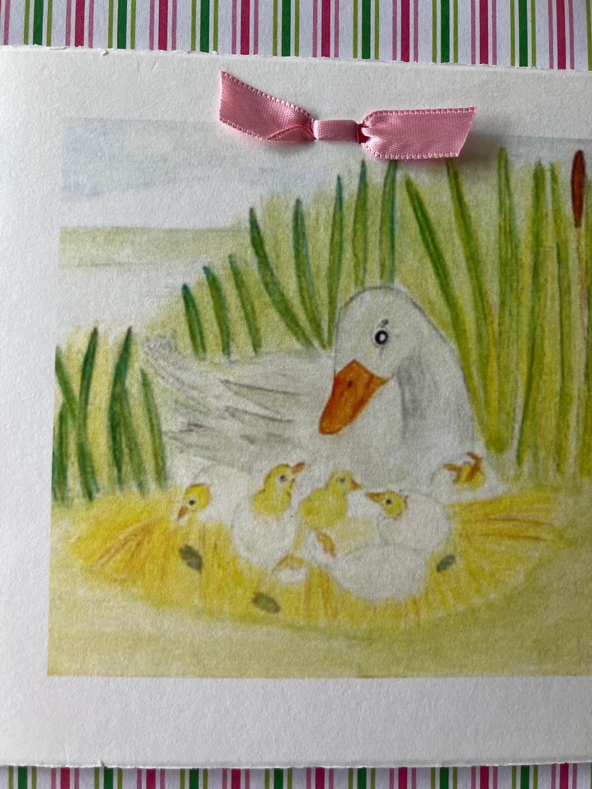 Geboortekaartje met eendjes